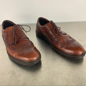 Ecco Wingtip Oxford Dress Shoes Size 47